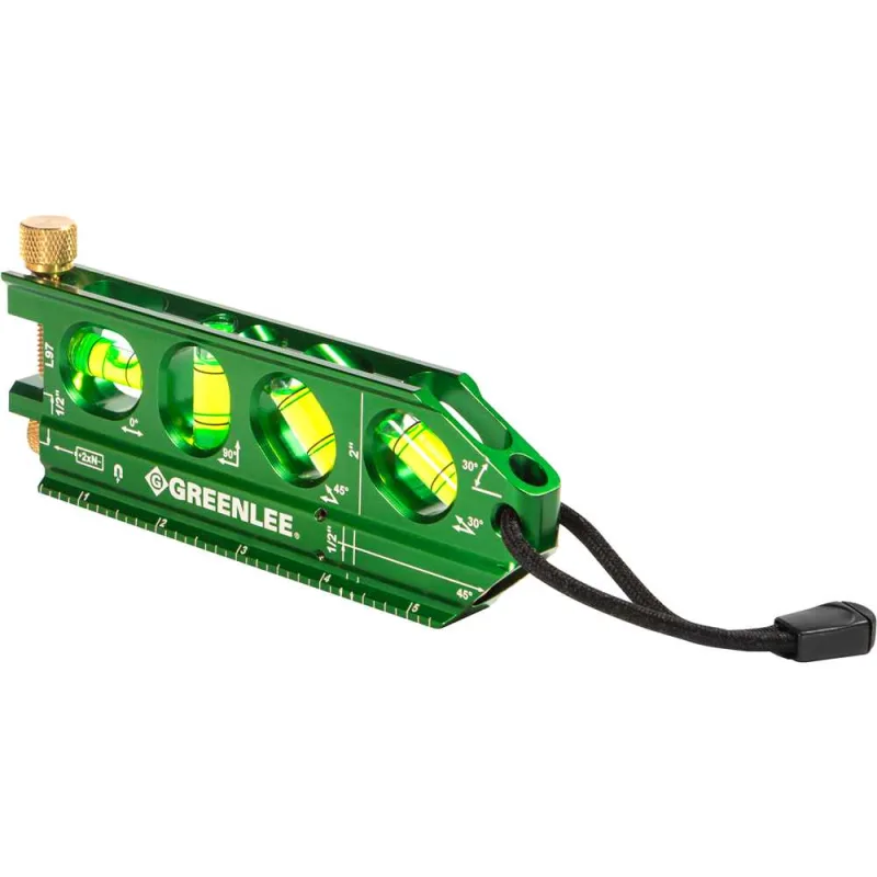 Nível laser de alumínio profissional L97 níveis 0° 90° 45° e 30° GREENLEE - GREENLEE - Medição E Teste