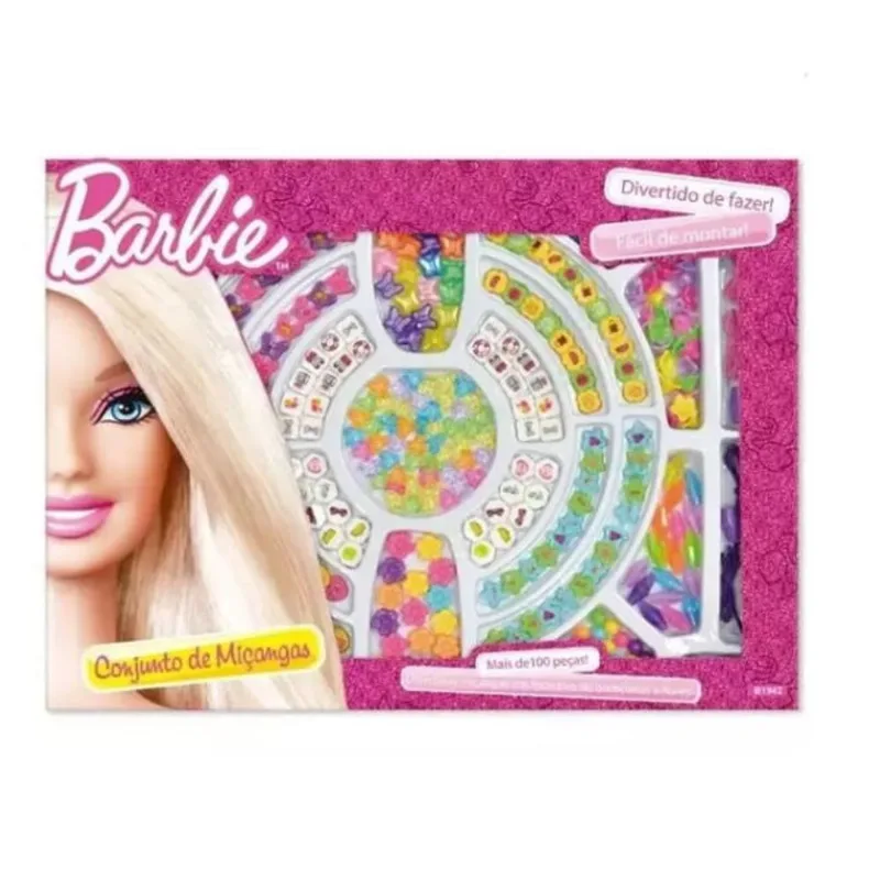 Barbie Kit de Miçangas c/ 100 Peças - Fun - UNICA