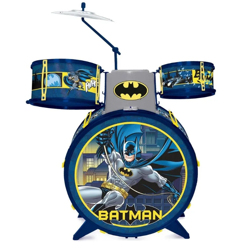 Bateria Batman Cavaleiro Das Trevas Com Banquinho - Fun