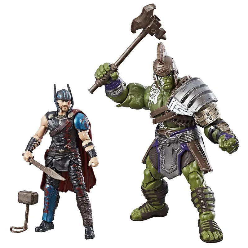 Conjunto de Bonecos Marvel Legends Thor e Hulk Ragnarok Hasbro