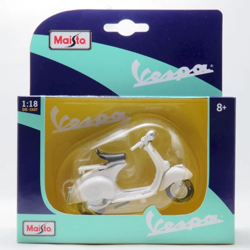 Miniatura - Moto - 1:18 - Maisto Vespa Motor Scooter - 150 (1956) - Verde Maisto