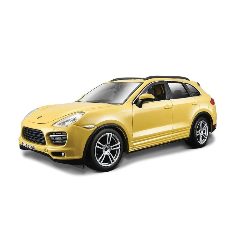 Miniatura - Carro - Porsche Cayenne Turbo - 1:24 - Bburago Plus - AMARELO Bburago