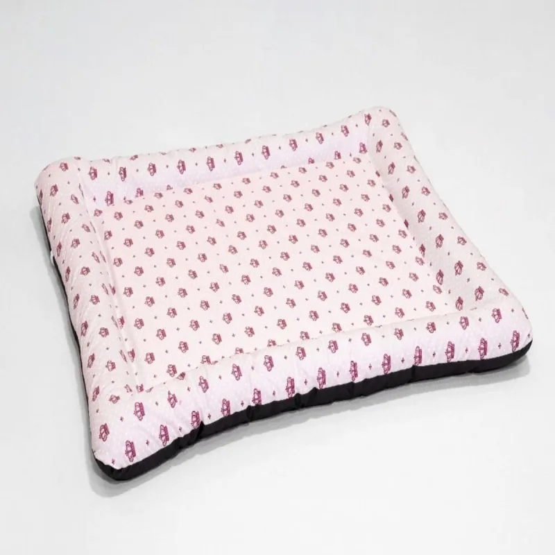 Colchonete Cama Pet Grande 80x100cm Impermeável Retangular Confortável Espuma Macia Cachorro Gato Lavável Caminha Zíper - ComfortPet