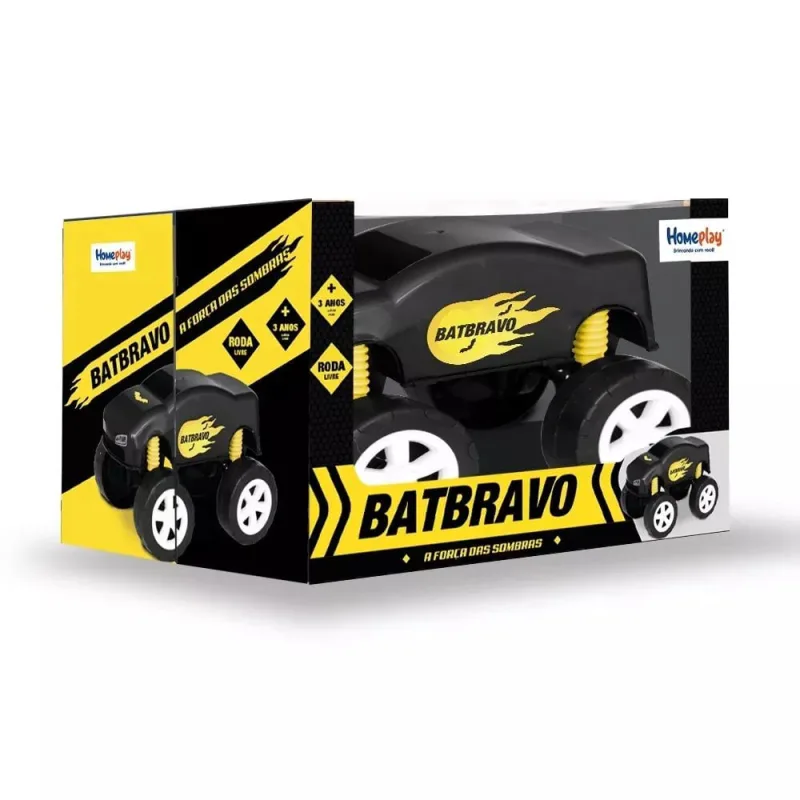 Carrinho Infantil Roda Livre Homeplay Batbravo Preto Sortido - Não Disponível - Brinquedos