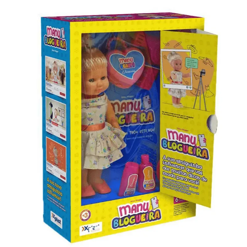Boneca Manu Blogueira - X Plast