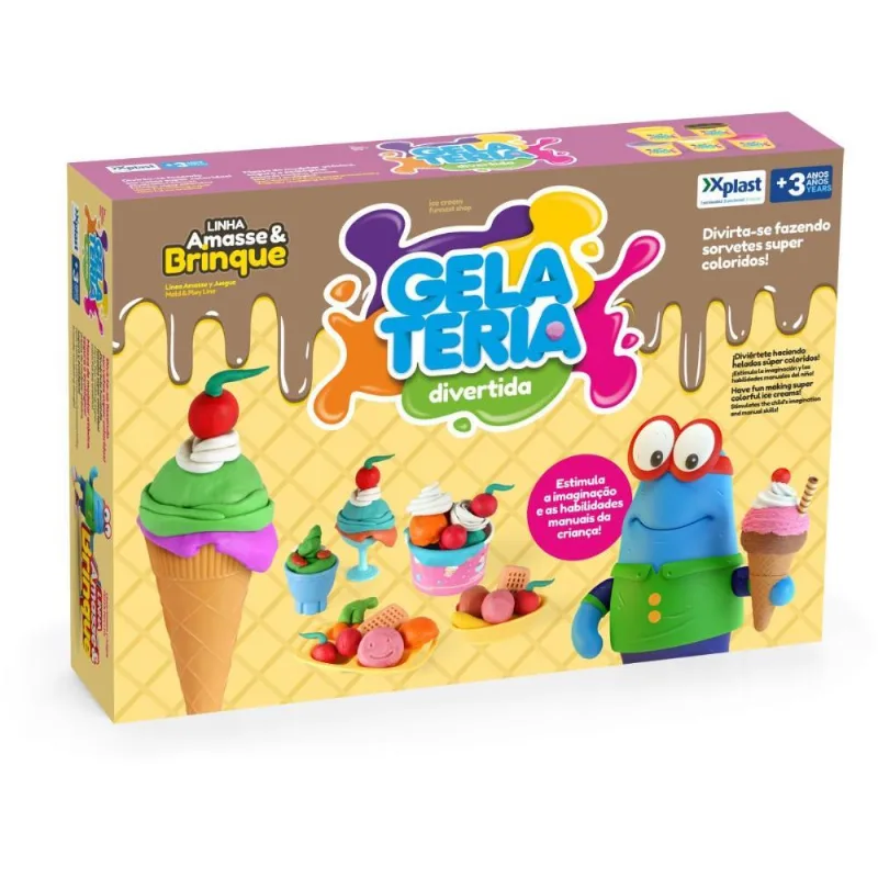 MASSA PARA MODELAR CRIATIVA GELATERIA DIVERTIDA