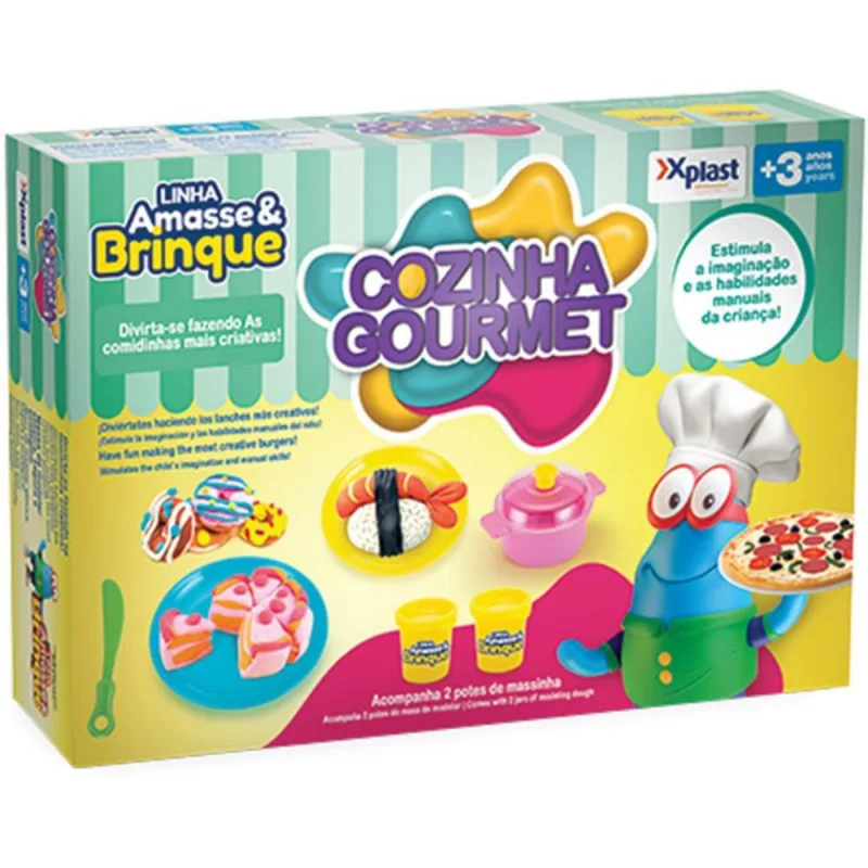 MASSA PARA MODELAR CRIATIVA COZINHA GOUMERT C/ACESSORIOS
