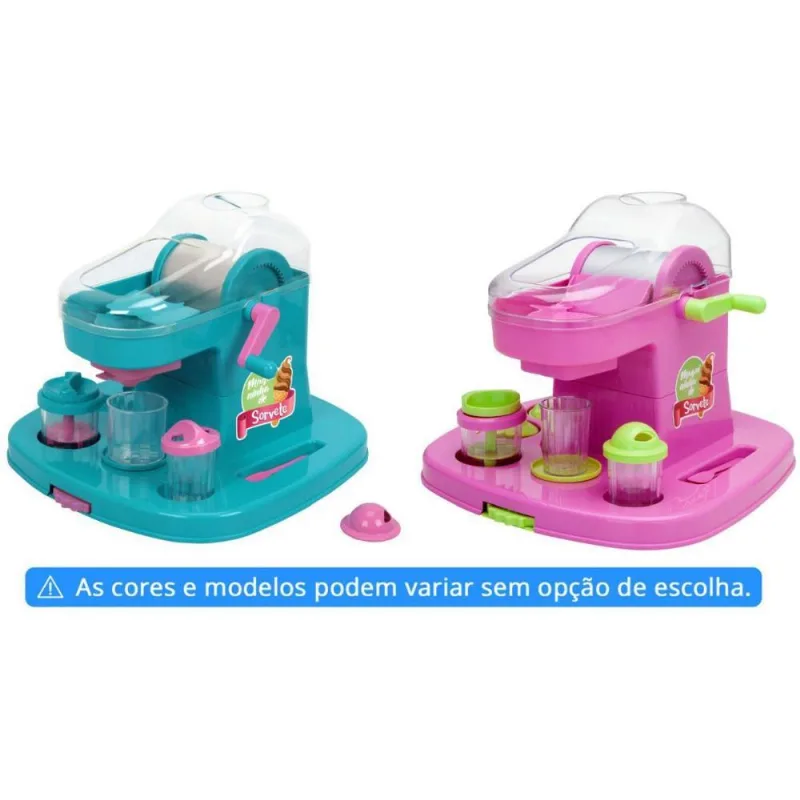 BRINCANDO DE CASINHA MAQUINA DE SORVETE CORES E MODELOS PODEM VARIAR SEM OPÇÃO DE ESCOLHA 1 UNID.