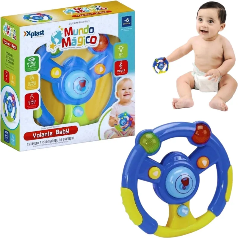 Volante Baby Mundo Mágico Brinquedos Educativo Infantil Xplast - Não Disponível - Brinquedos