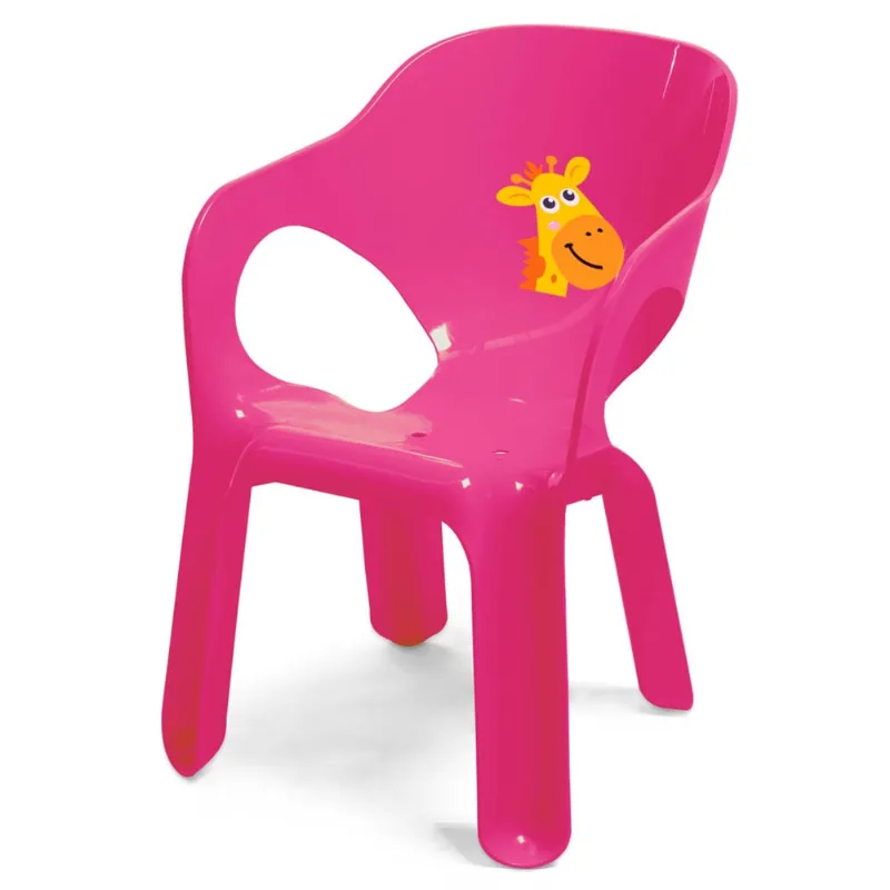 Cadeirinha Kids Rosa Infantil Girafinha - Homeplay Xplast