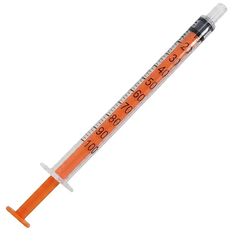Seringa SR Insulina 1mL Sem Agulha - unidade