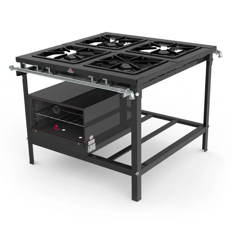 Fogão Industrial 4 Queimadores Duplos PMD-400 F Progás