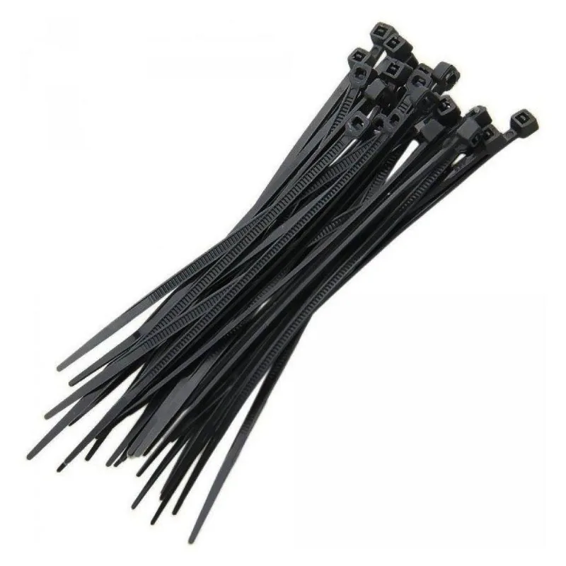 Abraçadeira De Nylon Preto 50 Uni Cinta Plastica Gato