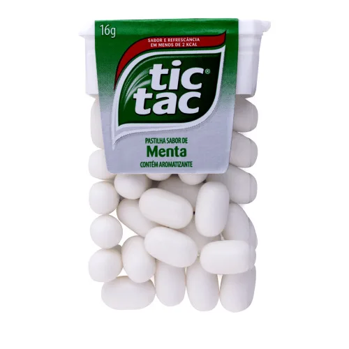 Pastilha Menta Tic Tac Caixa 16g - TIC TAC - Mercearia