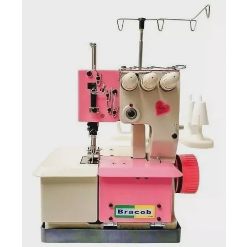 Galoneira Bracob 3 Agulhas Rosa-110 Ou 220v