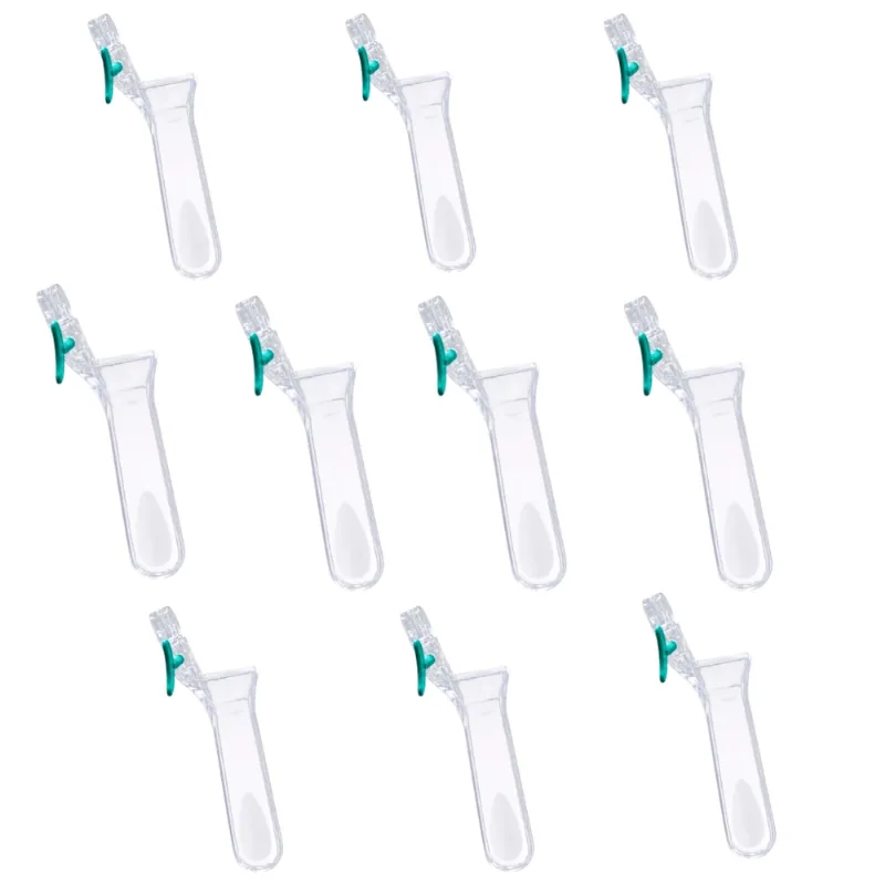 KIT 10 Especulo Ginecológico M Esteril e Lubrificado Descartável Kolplast 10 Unidades