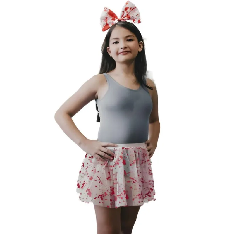 Saia Halloween Barata Tutu com Sangue pra Fantasia de Terror