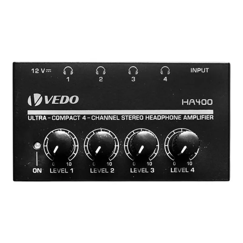 Amplificador De Fone Vedo Ha400 4 Canais Powerplay 110v/120v