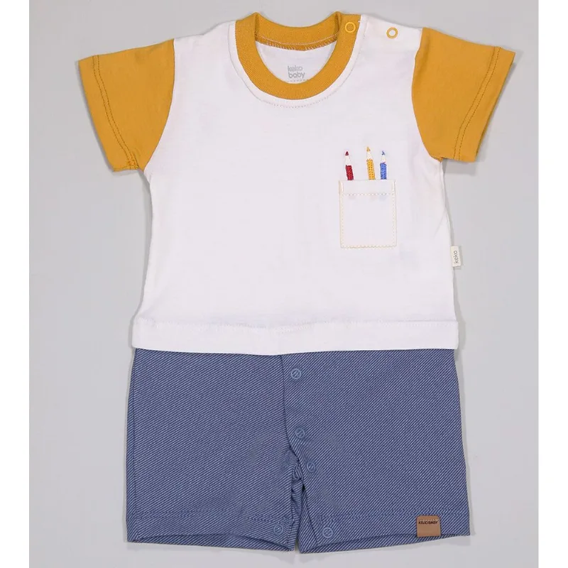 Macaquinho Escola - 2962 De 3 a 12 meses Laranja - G