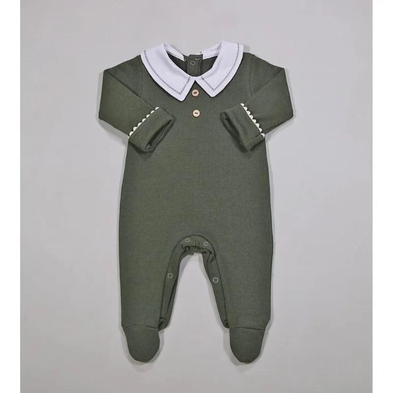 Macacão Tricot Dino - DR05 Verde - M