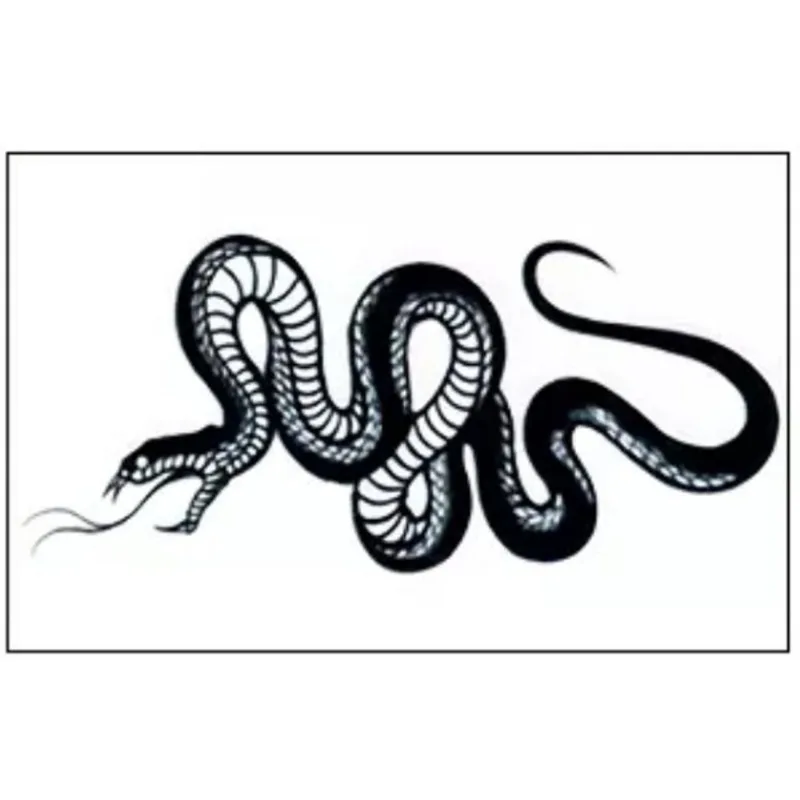 Tatuagem Temporária 3 Peças Cobra à Prova D'Agua T5456