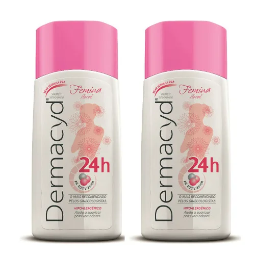 SABONETE LÍQUIDO ÍNTIMO DERMACYD FEMININA 200ML COM 2 UNIDADES - DERMACYD