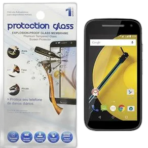 Película Protetora De Vidro Lisa Para Smartphone Motorola Moto E 2ª Geração Protecction Glass - PROTECCTION GLASS - Bazar