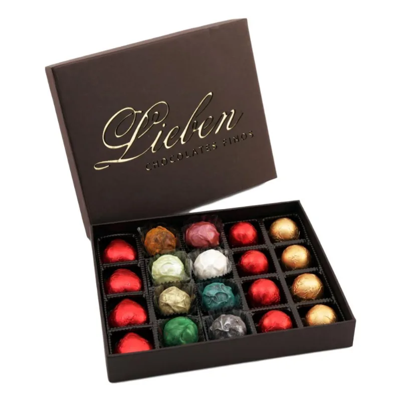 Caixa de Chocolate com Corações Trufas Marshmallow Presente