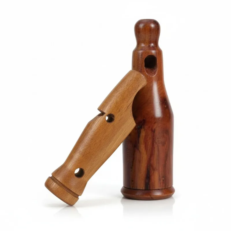 2 Apitos Premium Rola E Apito Profissional Madeira Saracura