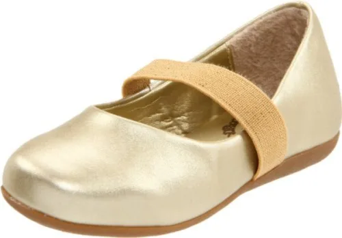 PAMPILI KID S MARY JANE BALLET FLAT GOLD 23 M EU 6 M US TODDLER - PAMPILI