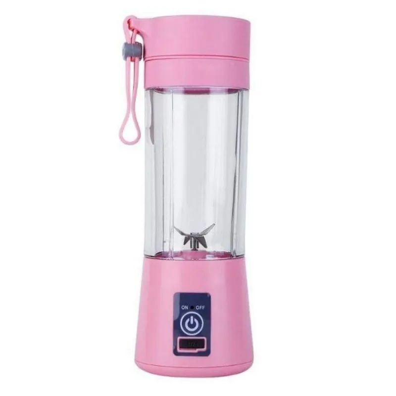 Mini Liquidificador Shake Academia Portátil Recarregável 6 Rosa - OUTRAS - Esporte E Lazer
