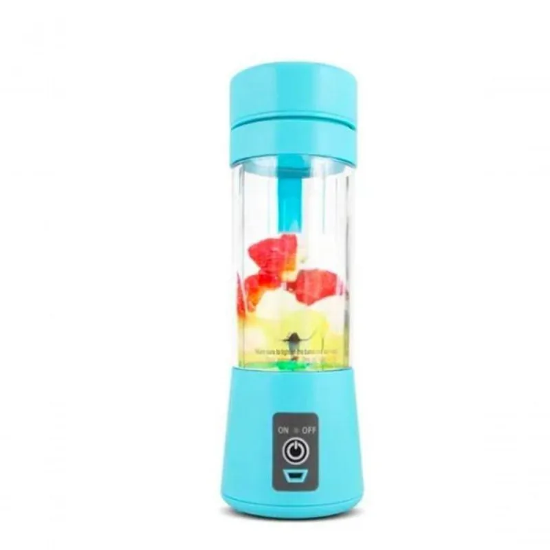Liquidificador Portátil Recarregável 6 Lâminas 380ml Azul - OUTRAS - Comércio E Indústria