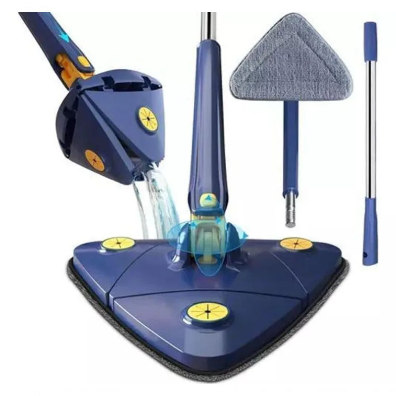 Esfregão Triangular Rodo Limpador Giratório Mop + Refil - OUTRAS - Casa E Construção