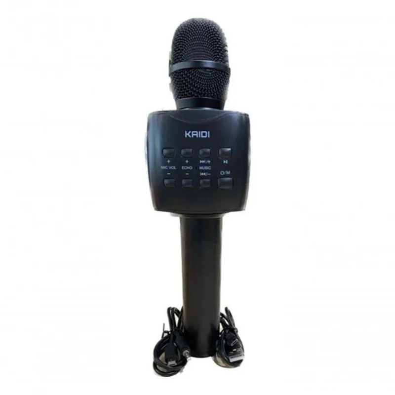 Microfone Bluetooth Karaokê Youtuber Repórter Podcast Kd8202 Preto - OUTRAS - Instrumentos Musicais