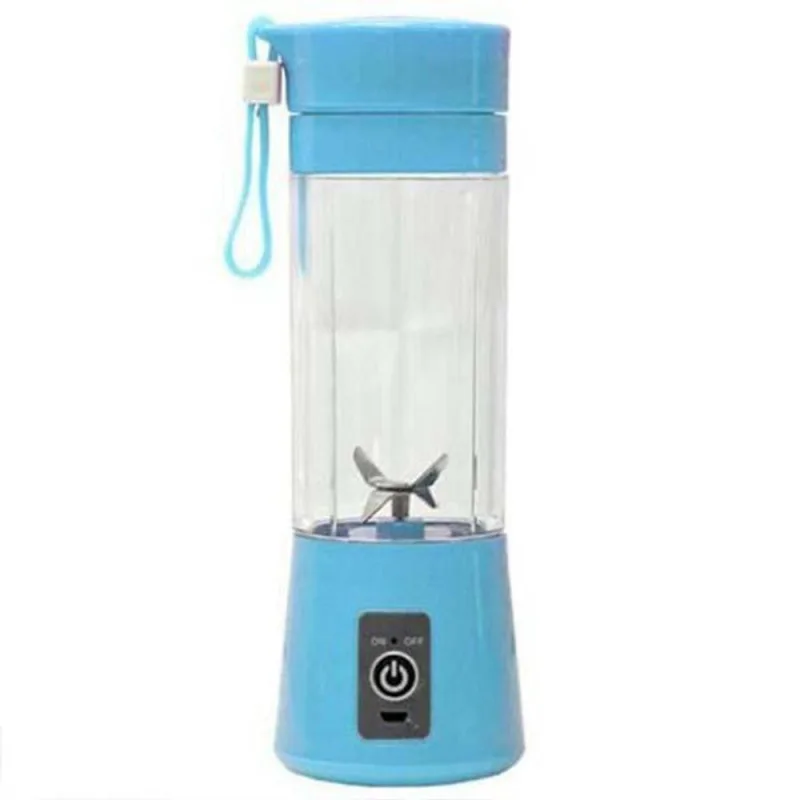 Mini Liquidificador Portátil Usb Recarregável 6 Laminas Azul - OUTRAS - Eletroportáteis