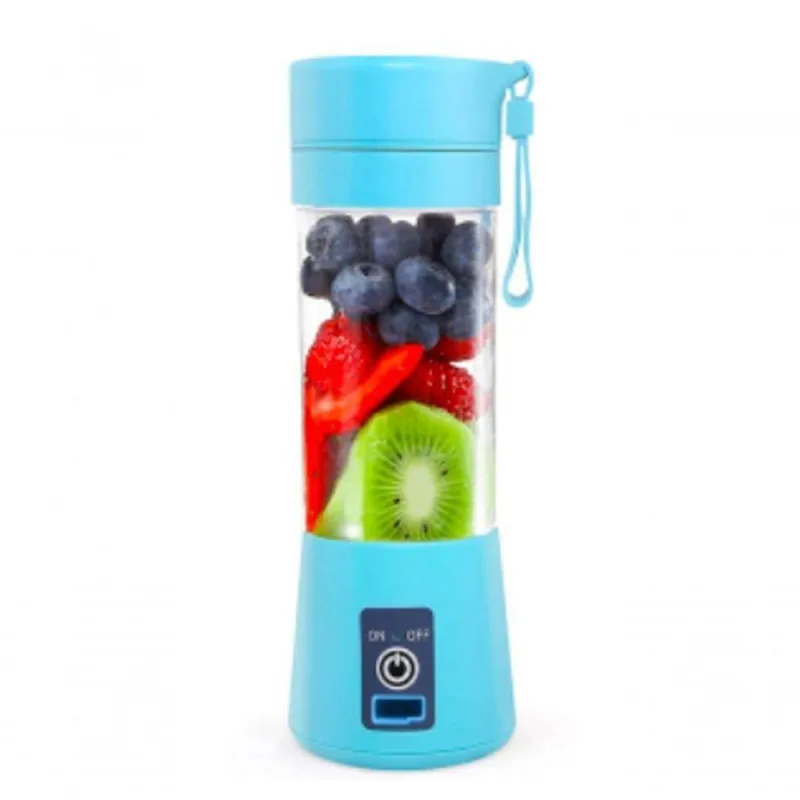 Mini Liquidificador Portátil Usb Recarregável Azul + - OUTRAS - Eletroportáteis