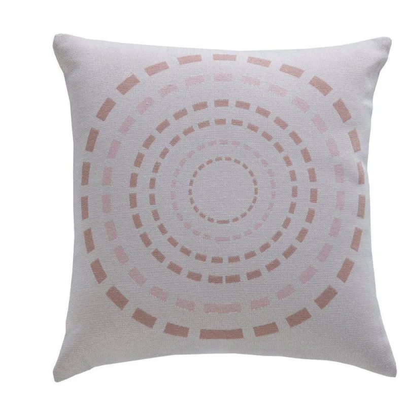 Capa De Almofada Decorativa Turin Quadrada 1 Peça 58% Algodão / 42% Poliéster - Mandala Rose - Não Informado - Decoração