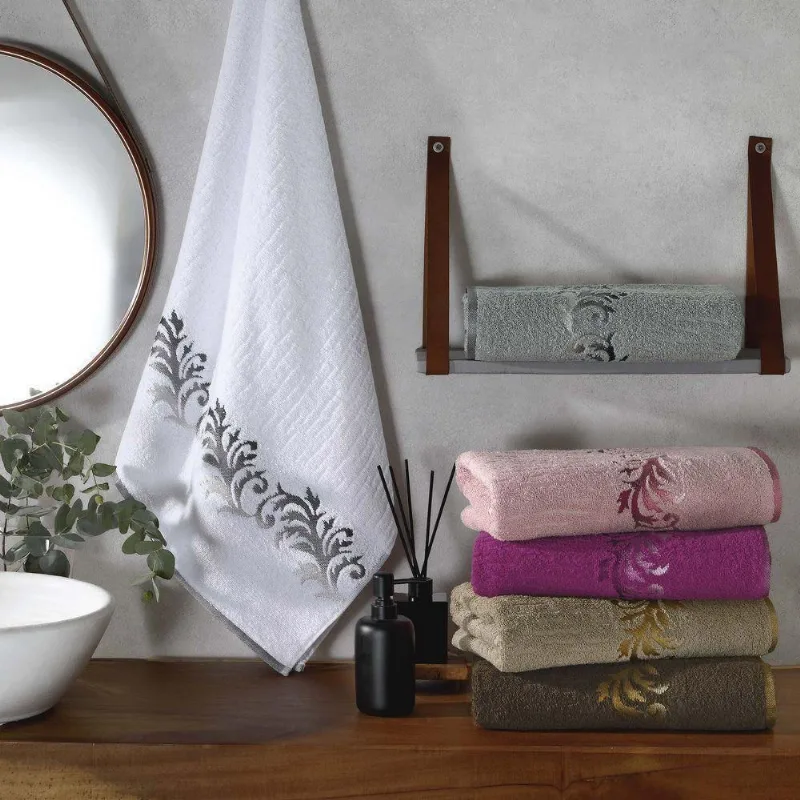Toalha De Rosto Eden Avulsa 01 Peça 450g/m² 80cm X 50cm 100% Algodão - Violeta