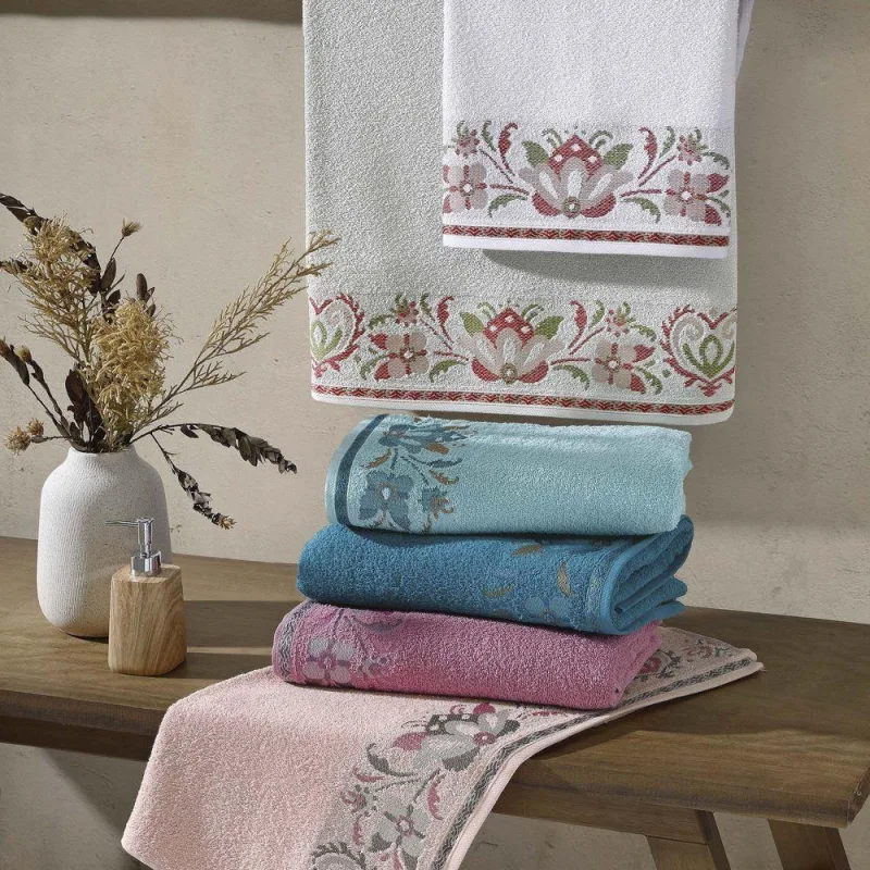 Toalha De Banho Lotus 1,35m X 70cm 340g/m² 1 Peça 100% Algodão - Salmão - Vilela Enxovais - Cama, Mesa E Banho