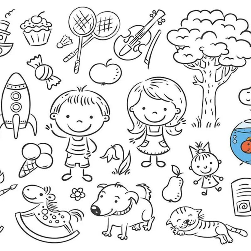 Tapete Kids Color Infantil 01 Peça 40cm X 60cm Com Base Antiderrapante 100% Poliéster - Colorir - Vilela Enxovais - Casa E Construção