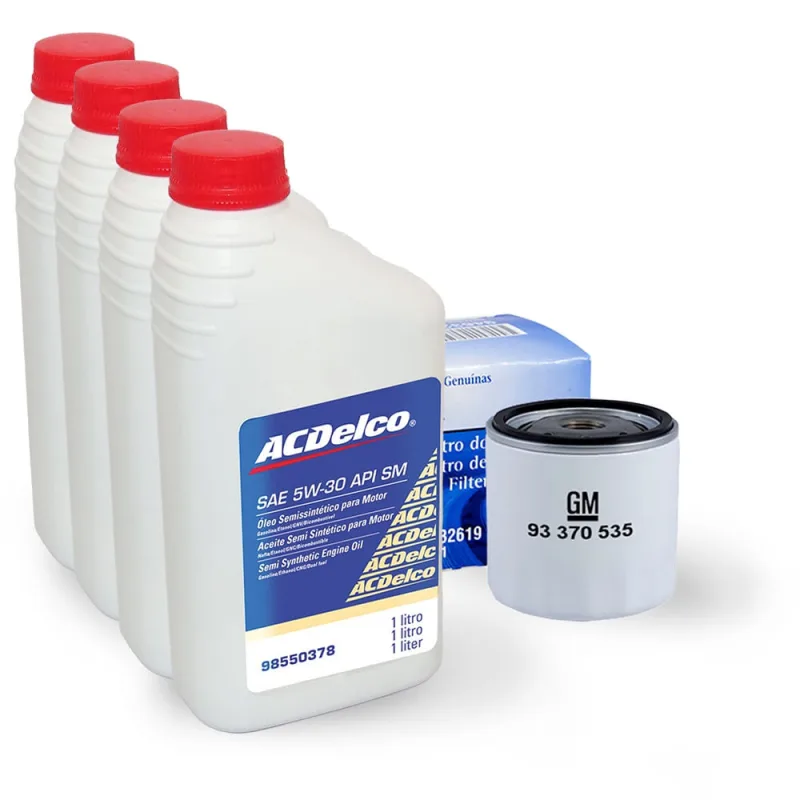 Kit Troca Oleo Filtro 5w30 Semissintetico Pecas Genuinas Onix 1.0,1.4, flex /prisma /agile 1.4 /celta - Não Disponível - Automotivo