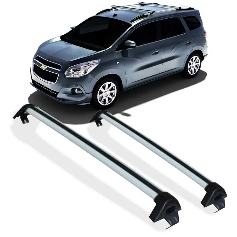 Rack Travessa De Teto Prata Aluminio Acessorios Spin 2012 A 2016