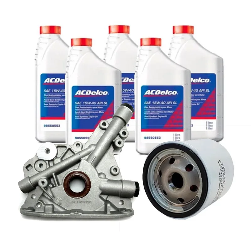 Kit Bomba De Oleo + Oleos 15w40 Semisintetico + Filtro De Oleo - Não Disponível - Automotivo