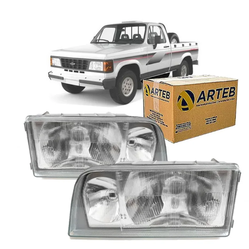 Par Farol H4 C/auxiliar Arteb Chevrolet D20 1993 A 1995