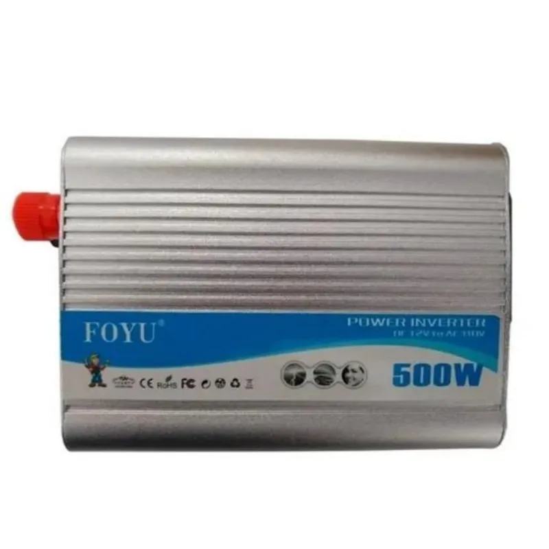 Inversor Conversor Veicular 500w De Potência Dc 12v Ac 110v