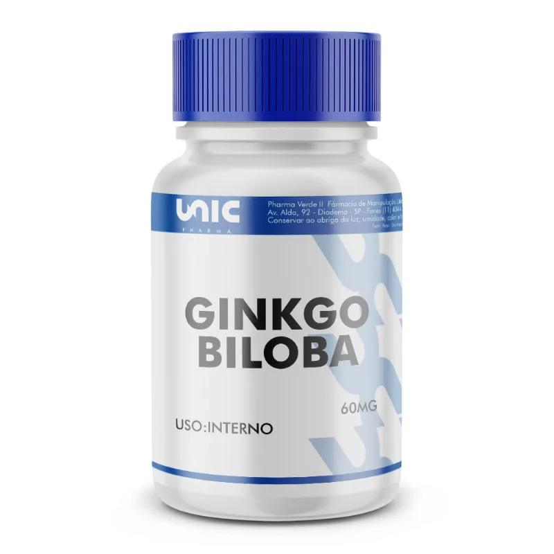 Ginkgo biloba 60mg 90 Cápsulas 90 Cápsulas 90 Cápsulas