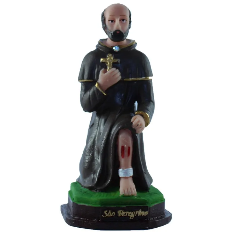 Escultura São Peregrino 13 cm em resina