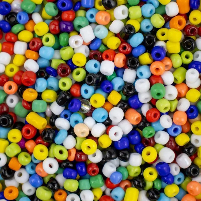 Miçanga Vidro Colorido 3,6Mm 100G Guia Umbanda Candomblé