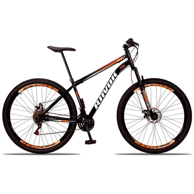 Bicicleta Bike Aço Aro 29 Dianteira 21 Vel Laranja