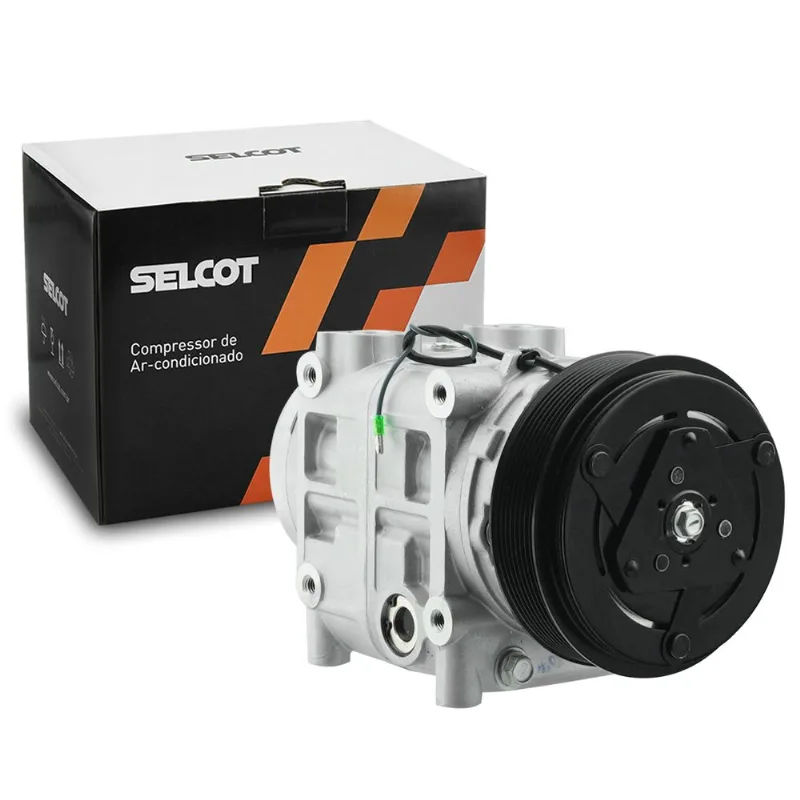 Compressor Ar 24V TM31HD Ônibus Passante Polia 2V 158mm Selcot